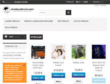 Tablet Screenshot of destination-france.info